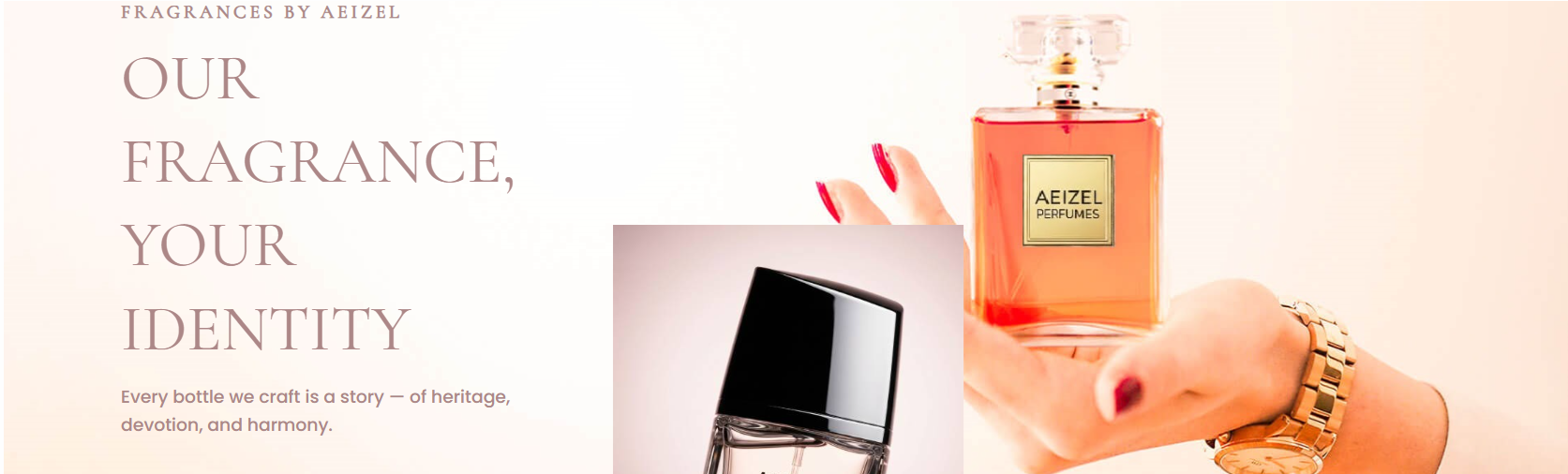 Featured Aeizel perfume banner